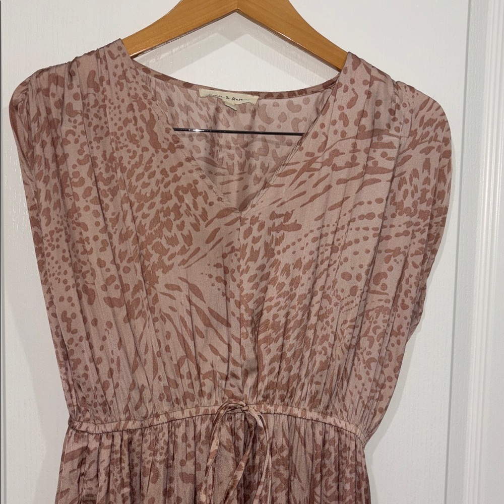 GRADE & GATHER SLIT SKIRT SUMMER DRESS animal print size small - Picture 5 of 10